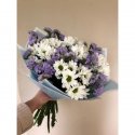 Букет с хризантемами &laquo;Небесная лазурь&raquo;
