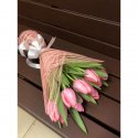 Букет с тюльпанами &laquo;Розовый шелк&raquo;
