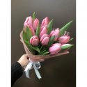 Букет с тюльпанами &laquo;Розовый шелк&raquo;