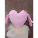 Сердце розовое