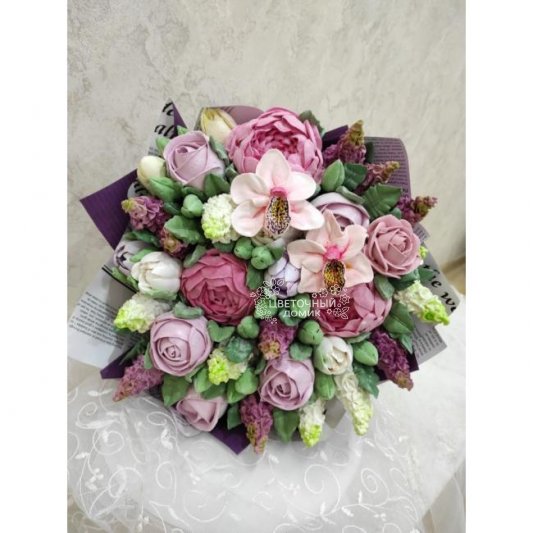 Зефирный букет &laquo;Моя Богиня&raquo; (Заказ за 3-4 дня)