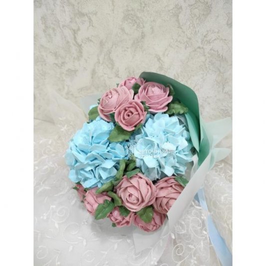 Зефирный букет Гортензия