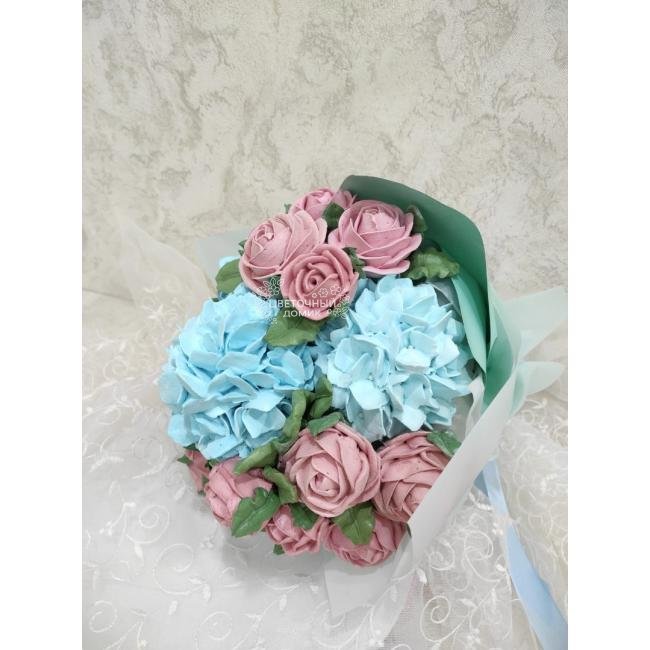 Зефирный букет Гортензия 
