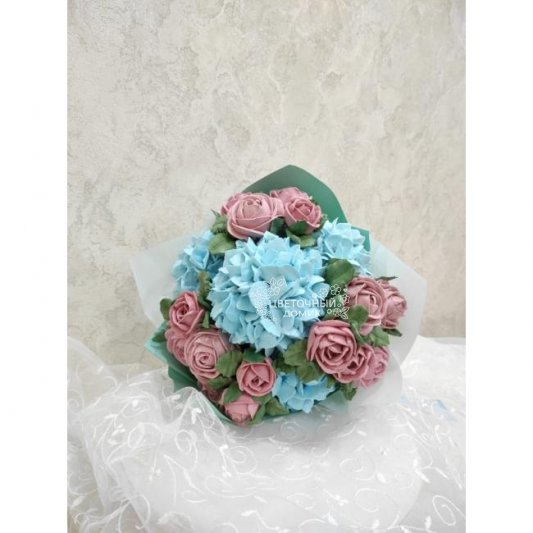 Зефирный букет Гортензия