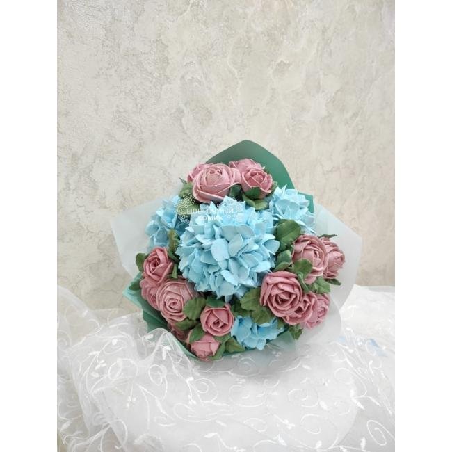 Зефирный букет Гортензия 
