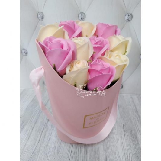 Композиция из мыльных роз (вариант 1)