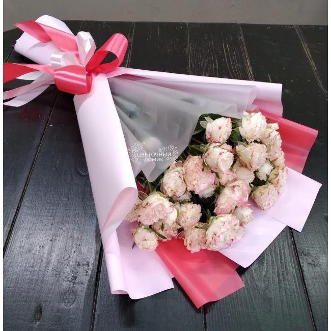 Букет из кустовой розы &laquo;Солнышко мое&raquo; 