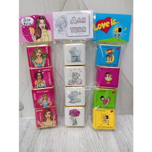 Мини-набор из 4 шоколадок