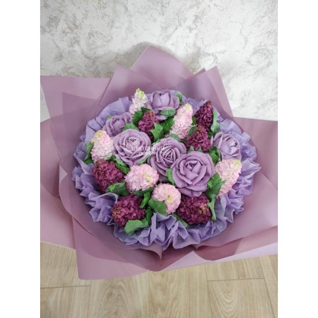 Зефирный букет &laquo;Сиреневый вечер&raquo; (заказ за 3-5 дней) 