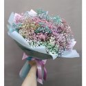 Букет из гипсофилы &laquo;Радуга&raquo;