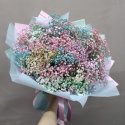 Букет из гипсофилы &laquo;Радуга&raquo;