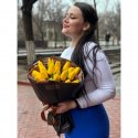 Букет с тюльпанами &laquo;17 желтых тюльпанов&raquo;