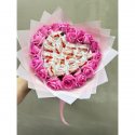 Розовое сердце с Рафаэлло