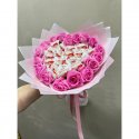 Розовое сердце с Рафаэлло