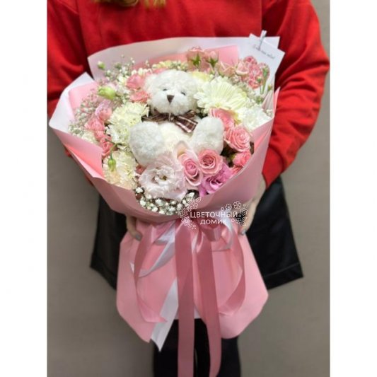 Сборный букет &laquo;Просто обожаю я тебя&raquo;