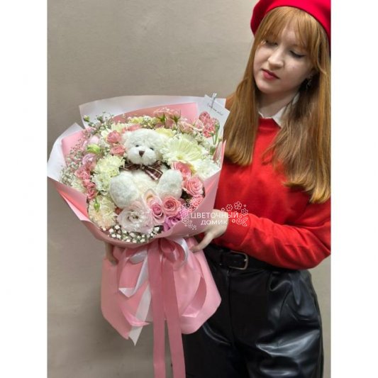 Сборный букет &laquo;Просто обожаю я тебя&raquo;