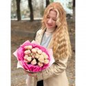 Букет из нежных кустовых роз &laquo;Моя&raquo;