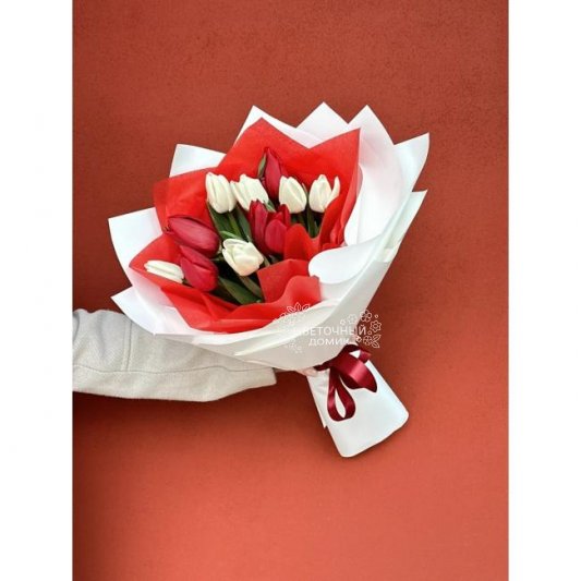 Букет с тюльпанами &laquo;Ты и я&raquo;