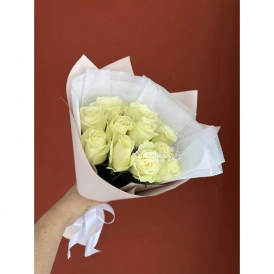 Букет из белых роз &laquo;Зимнее утро&raquo;