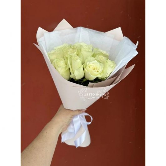 Букет из белых роз &laquo;Зимнее утро&raquo;