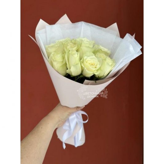 Букет из белых роз &laquo;Зимнее утро&raquo;