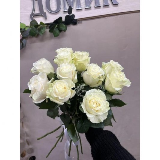 Букет из белых роз &laquo;Влюбленность&raquo;