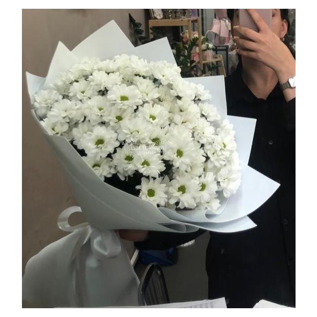 Букет с хризантемами &laquo;Большой букет ромашек&raquo; 