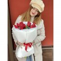 Букет с тюльпанами &laquo;15 поцелуев&raquo;
