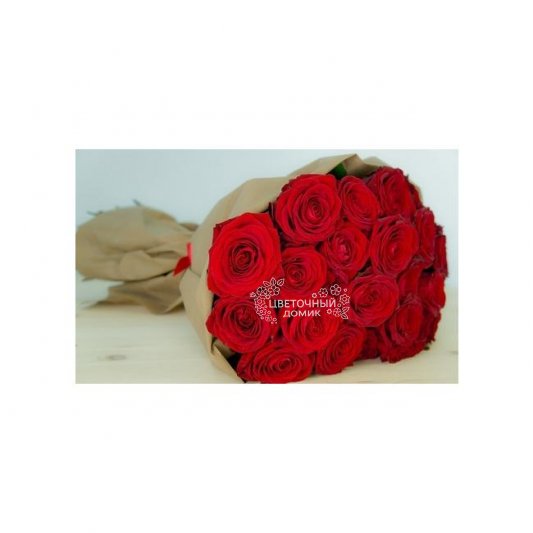 Букет из красных роз &laquo;Рубиновое счастье&raquo;