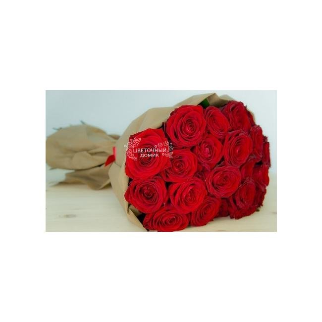 Букет из красных роз &laquo;Рубиновое счастье&raquo; 