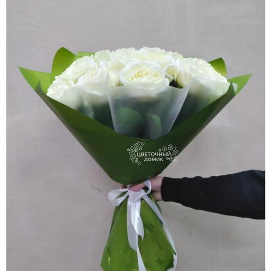 Букет из роз &laquo;25 белых роз&raquo;