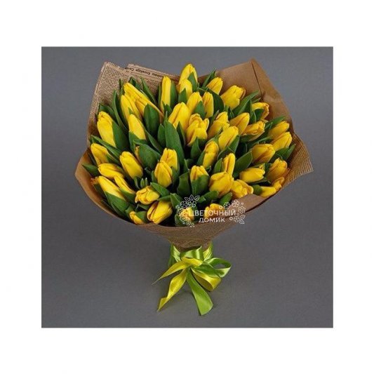Букет с тюльпанами &laquo;Солнечное утро&raquo;