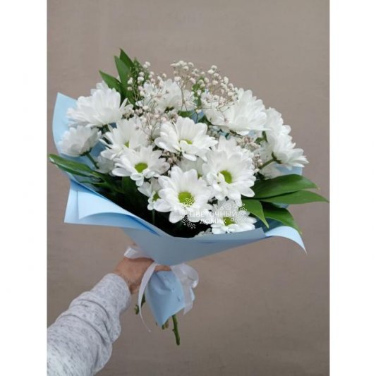 Букет с хризантемами &laquo;Летний луг&raquo;