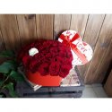 Цветы в коробке &laquo;Моё сердечко&raquo;