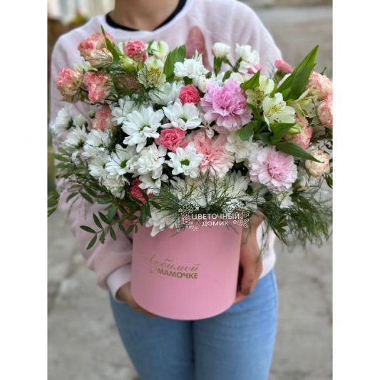 Композиция в коробке &laquo;Для любимой Мамочки&raquo;