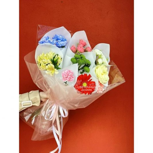 Сборный букет &laquo;Дофаминовый яркий букет&raquo;