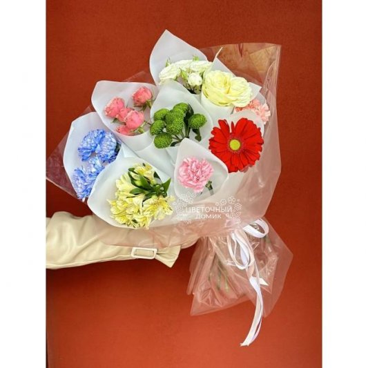 Сборный букет &laquo;Дофаминовый яркий букет&raquo;